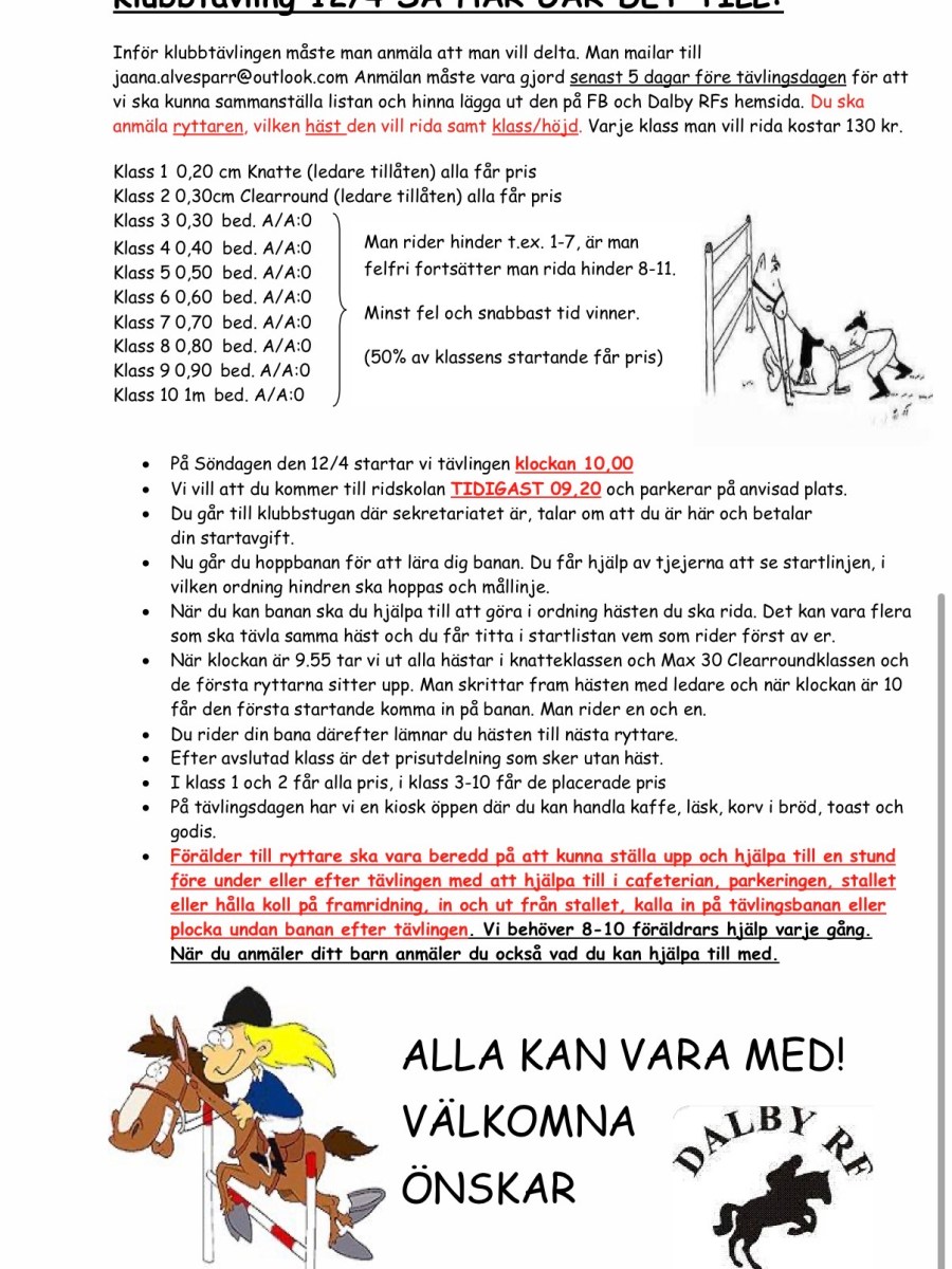 Äntligen dags för&nbsp;klubbtävling